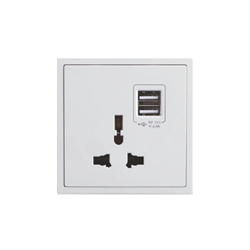 Module Ổ cắm đa tiêu chuẩn + 2 cổng sạc USB